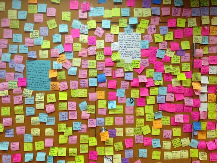 rosas pizza - postits