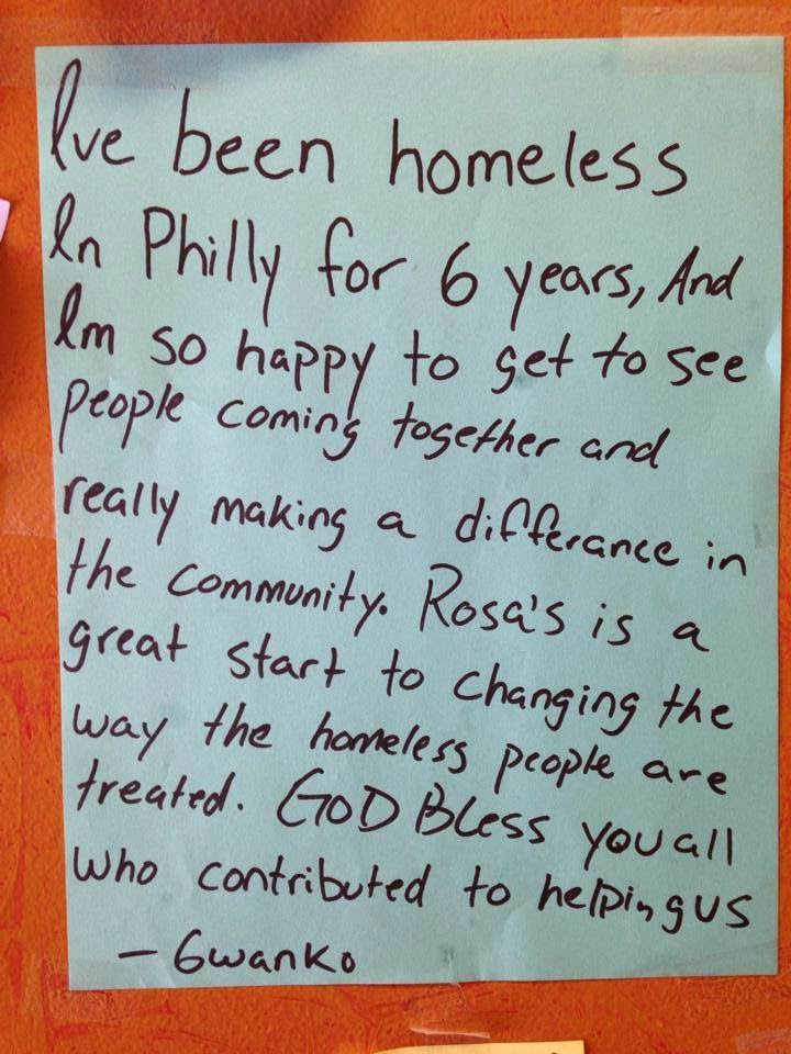 rosas pizza - postits